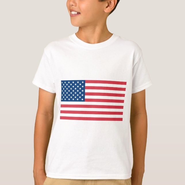 Amerikanska Flagga T Shirt (Framsida)