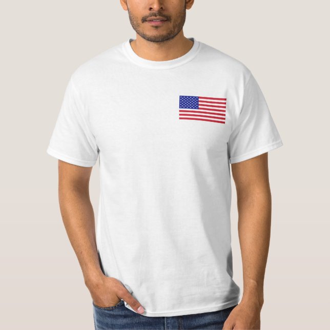 Amerikanska Flagga T Shirt (Framsida)