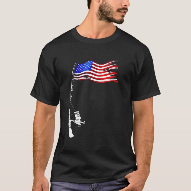 Amerikanska Flagga T Shirt (Framsida)