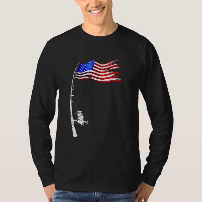 Amerikanska Flagga T Shirt (Framsida)