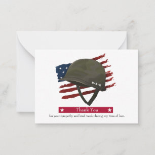Amerikanska Flagga tackkort Anteckningskort