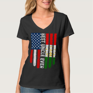 Amerikanska Flagga & Tadzjikistans Flagga Best far T Shirt