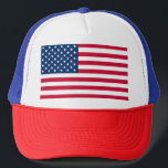 Amerikanska Flagga Truckerkeps Förenta staterna<br><div class="desc">USA - USA - Flagga - Patriotic - Independence day - Juli 4:e - Anpassadet - Välj / lägg till din unika text / Färg / bild - Gör din Speciella gåva - Ändra storlek och flytta eller ta bort eller lägg till inslag / bild med anpassning av verktyg. Du...</div>
