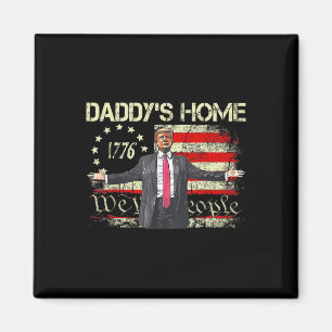 Amerikanska Flagga Trump 2024 Pappor Home We The P Magnet