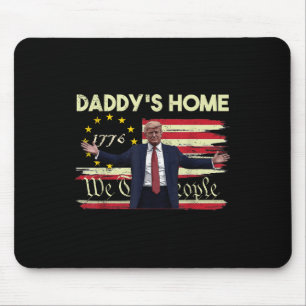 Amerikanska Flagga Trump Daddys Home Vi The People Musmatta