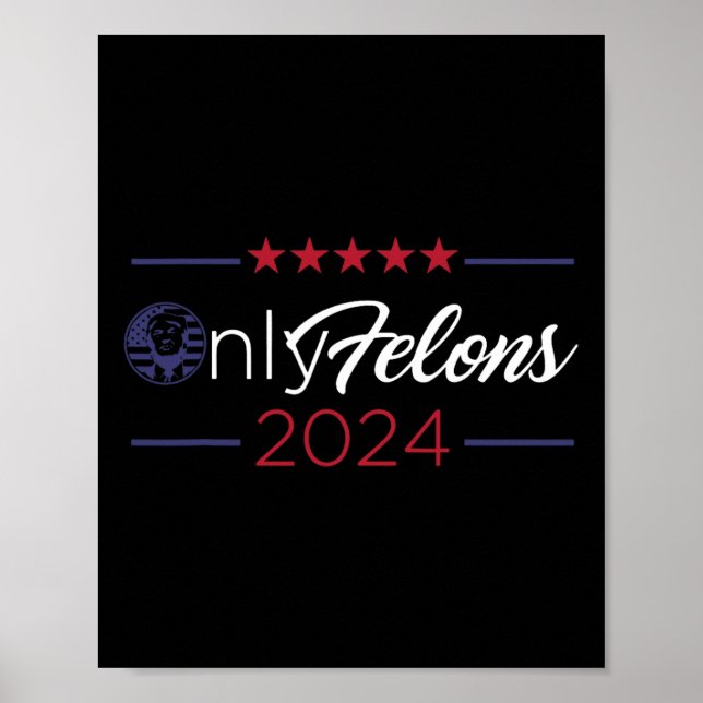 Amerikanska Flagga Trump President Quote 2024 Poster (Framsidan)