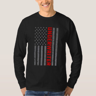 Amerikanska Flagga Underwriter US Flagga För manar T Shirt