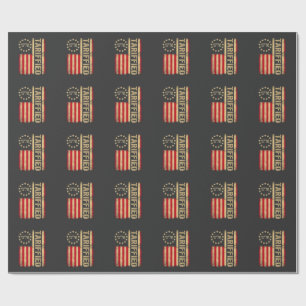 Amerikanska Flagga USA 1776 amerikanska Tarrifs Presentpapper
