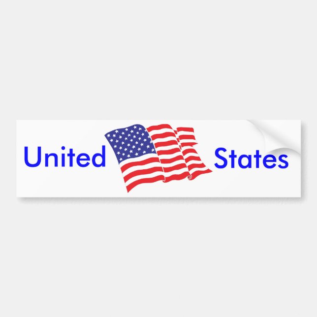 Amerikanska-Flagga USA Bildekal (Framsidan)