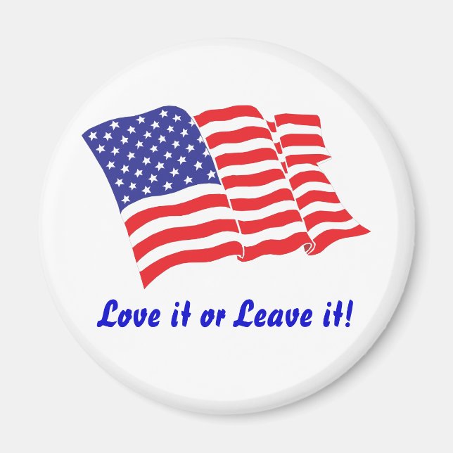 Amerikanska-Flagga/USA Magnet (Framsidan)