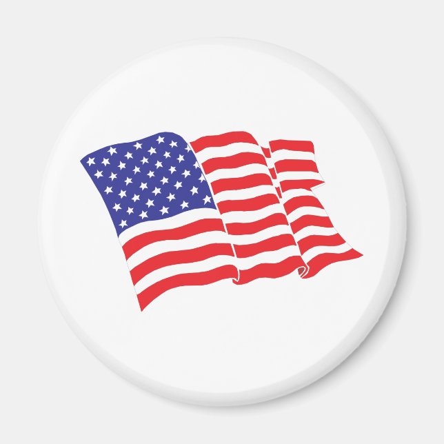 Amerikanska-Flagga USA Magnet (Framsidan)