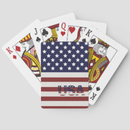 Amerikanska Flagga USA Mönster Casinokort