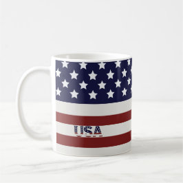 Amerikanska Flagga USA Mönster Kaffemugg