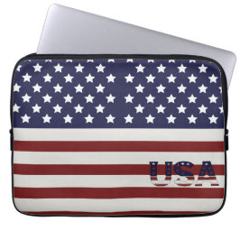 Amerikanska Flagga USA Mönster Laptop Fodral