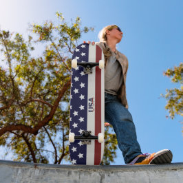 Amerikanska Flagga USA Mönster Mini Skateboard Bräda 18,5 Cm