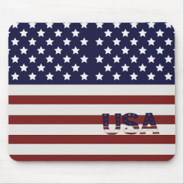 Amerikanska Flagga USA Mönster Musmatta