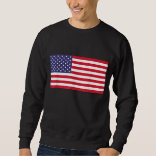 Amerikanska Flagga USA Patriotic For US Manar Wome Lång Ärmad Tröja
