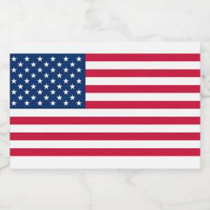 Amerikanska Flagga - USA - Patriotic Mat Etiketter