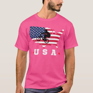 Amerikanska Flagga USA Patriotic Sports American F T Shirt