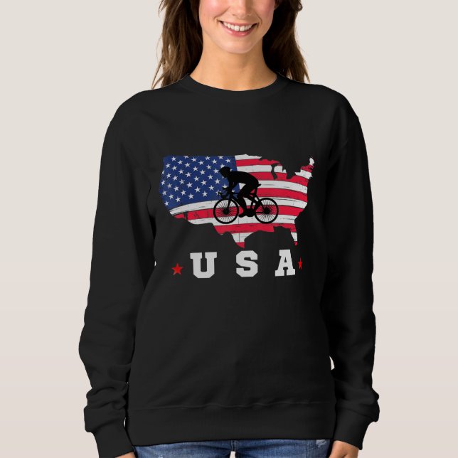 Amerikanska Flagga USA Patriotic Sports American F T Shirt (Framsida)