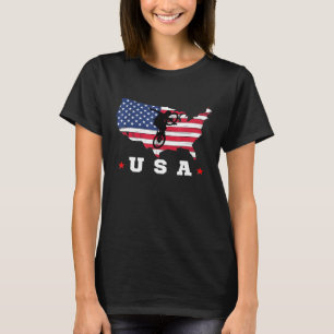 Amerikanska Flagga USA Patriotic Sports American F T Shirt