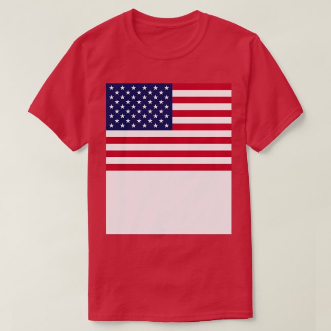 Amerikanska Flagga USA Patriotic T Shirt (Design framsida)