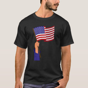 Amerikanska Flagga USA:s 4:e juli-patriotism T Shirt
