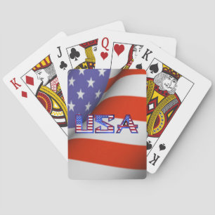 Amerikanska Flagga USA Spel Kort