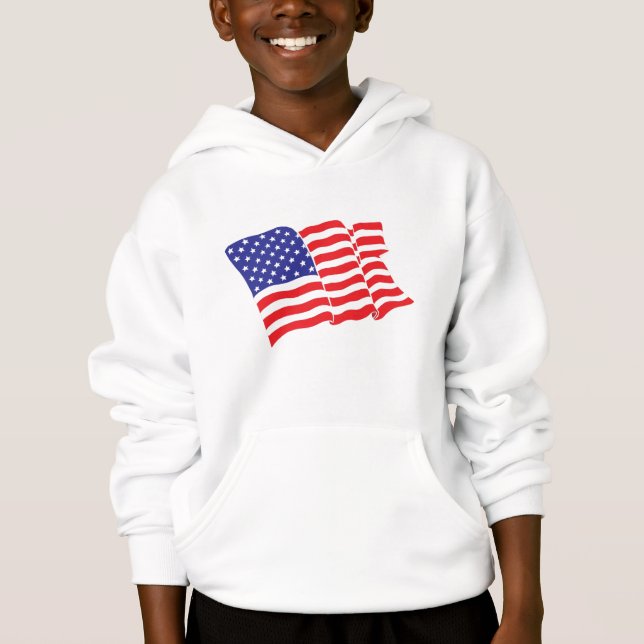 Amerikanska-Flagga USA T Shirt (Framsida)