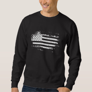 Amerikanska Flagga USA USA 4:e Lång Ärmad Tröja