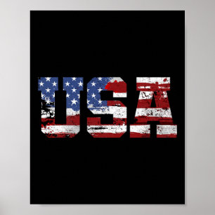 Amerikanska Flagga USA, USA, 4:e Poster
