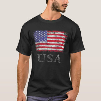 Amerikanska Flagga USA USA 4:e T Shirt
