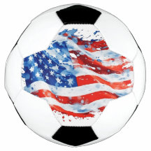 Amerikanska Flagga USA Watercolor 4:e juli