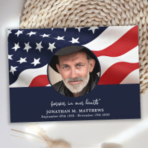 Amerikanska Flagga Veteran Photo Memorial