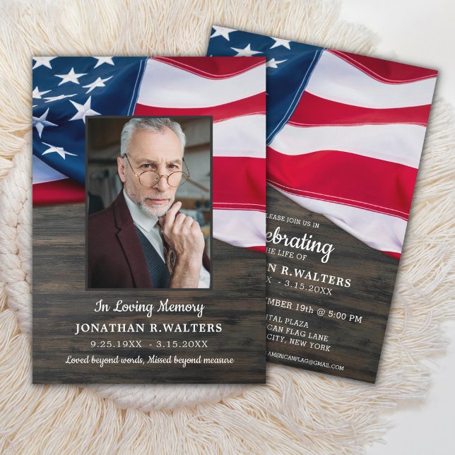 Amerikanska Flagga Veterans militära Firande i Lif Inbjudningar (Skapare uppladdad)