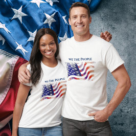 Amerikanska Flagga, vi T Shirt