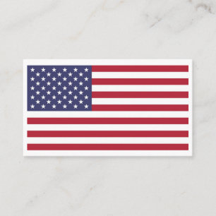 Amerikanska Flagga Visitkort
