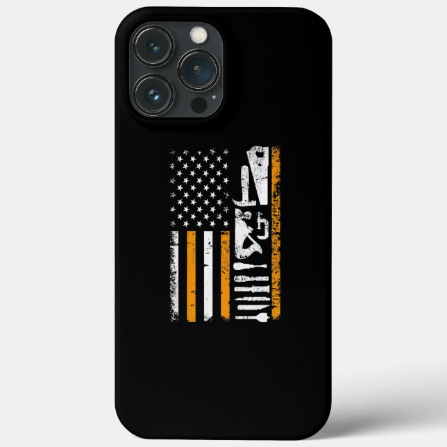 Amerikanska Flagga Woodworking Gifts Carpenter Woo (Baksida)