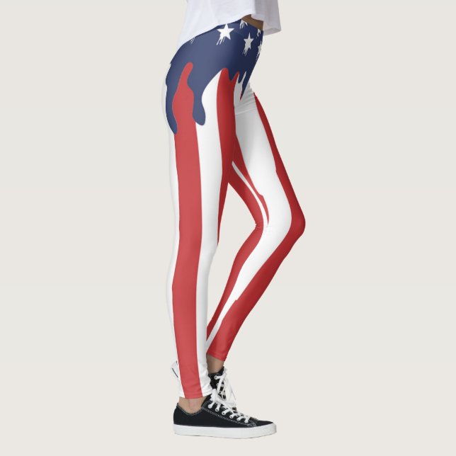 Amerikanska-Flagga | Zazzle_Growshop Leggings (Höger)