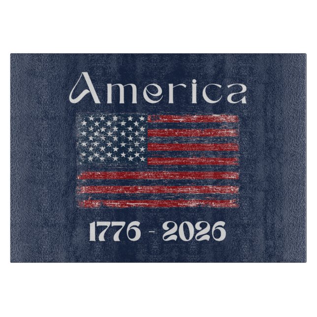 Amerikanska flaggan 1776 till 2026 USA 250-årsjubi (Framsidan)