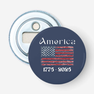 Amerikanska flaggan 1776 till 2026 USA 250-årsjubi Flasköppnare