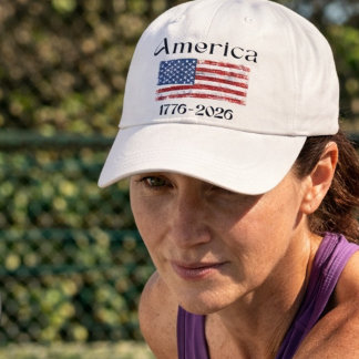 Amerikanska flaggan 1776 till 2026 USA 250-årsjubi Keps