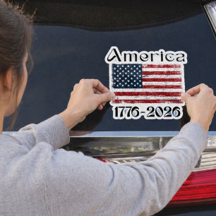 Amerikanska flaggan 1776 till 2026 USA 250-årsjubi Klistermärken