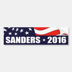 Amerikanska flaggan 2016 för Bernie Bildekal