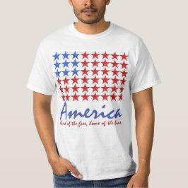 Amerikanska flaggan 4th av den Juli T-TRÖJA T-shirt