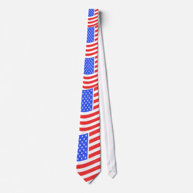 Amerikanska flaggan 4th av Juli Ties Slips (Framsida)