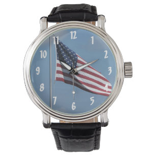 Amerikanska flaggan armbandsur