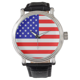 Amerikanska flaggan armbandsur