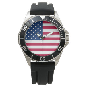 Amerikanska flaggan armbandsur