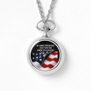 Amerikanska flaggan armbandsur